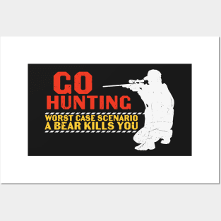 Live Free And Hunt Hard - Big Racks Matter - Funny Deer Buck Hunting Posters and Art